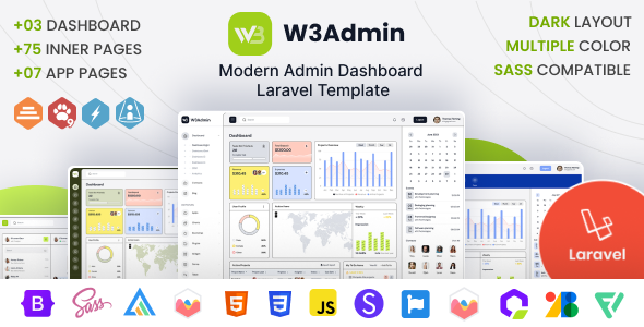 W3Admin Preview Image
